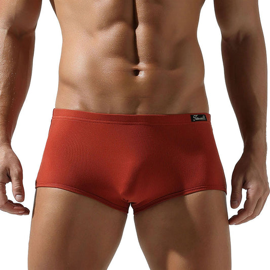 Fashion Sports Trendy Style Low Waist Design Improve Hip Lifting Effect Thread Boxers