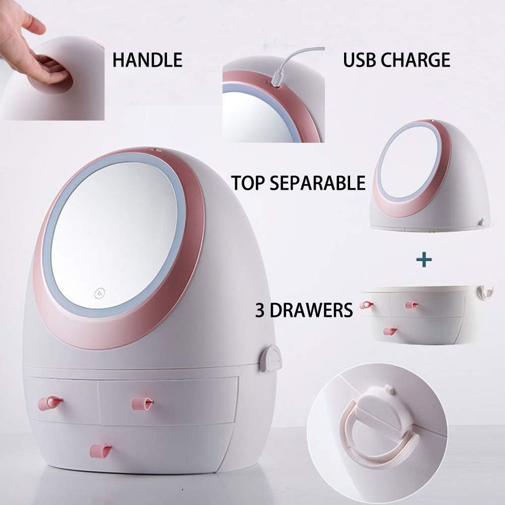 The New Trending Product - Beauty Egg Cosmetic Case with Light