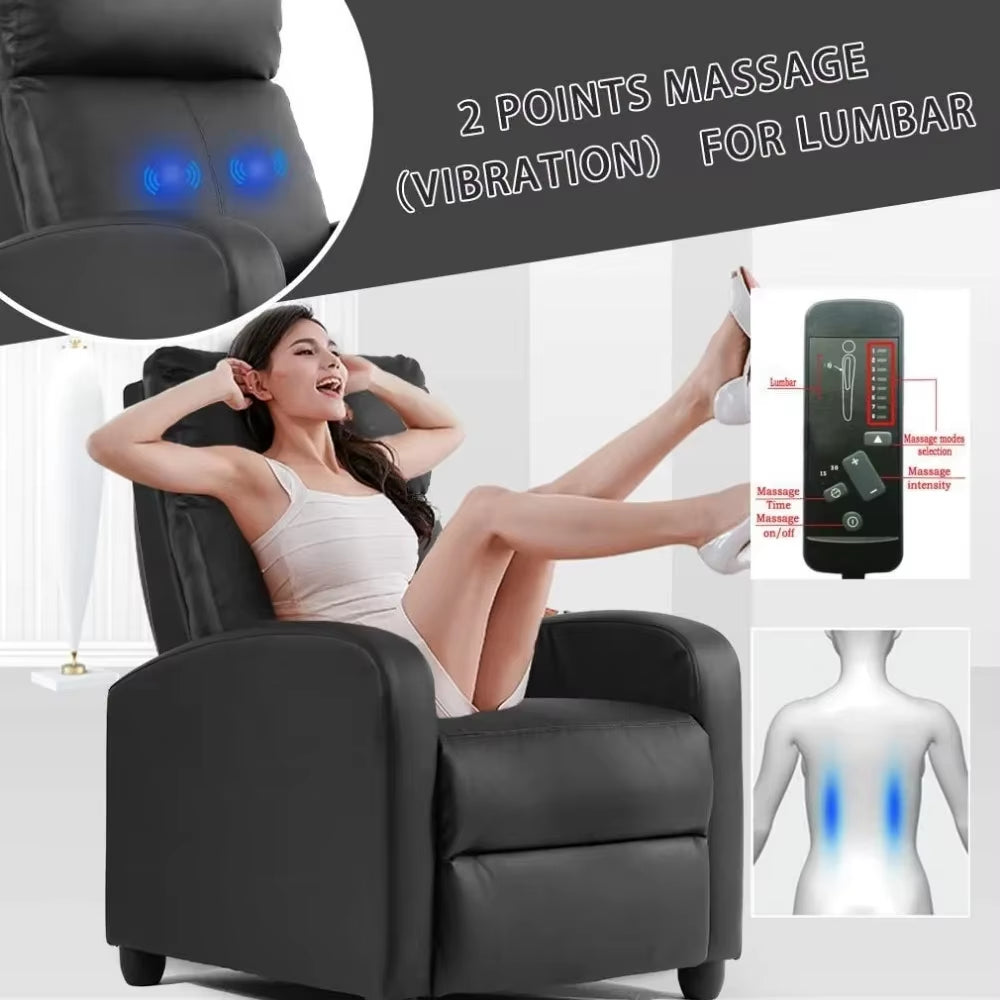 Chair for Living Room Massage Recliner Sofa Reading Chair Winback Single Sofa Home Theater Seating