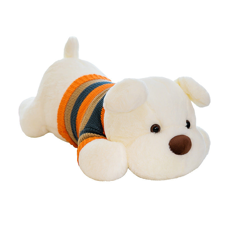 Sweater Sitting Dog Plush Body Pillow