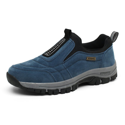 New Men's Leisure Walking Shoes- Hiking Shoes light large size solid color men's shoes