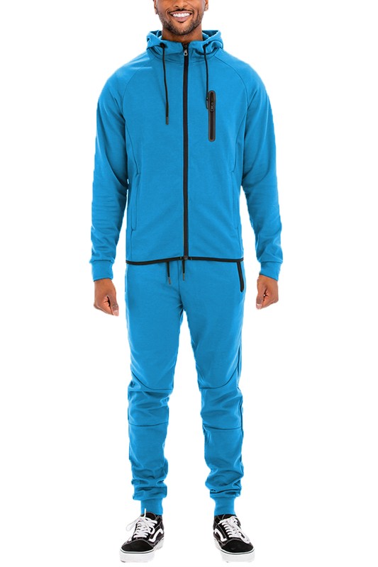 Men's Full Zip Sweat Pant Sweat Set