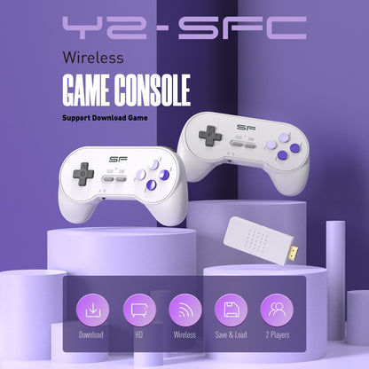 Video Game Console SFC Classic Retro Gaming Console Super SNES Wireless Doubles HD Gaming Console Y2 SF Mini Gaming Console