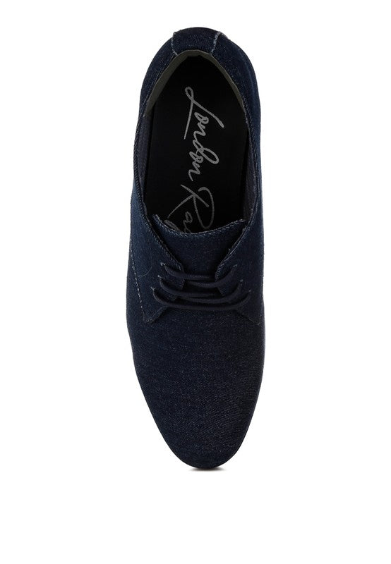 Men's Zapier Men's Denim Oxford Shoes