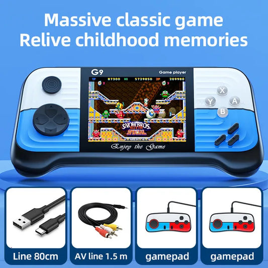 G9 Handheld 3.0-Inch high-Definition Screen Game Console Rocker Retro Hit Color Handheld PSP Game Console Arcade 666 Games