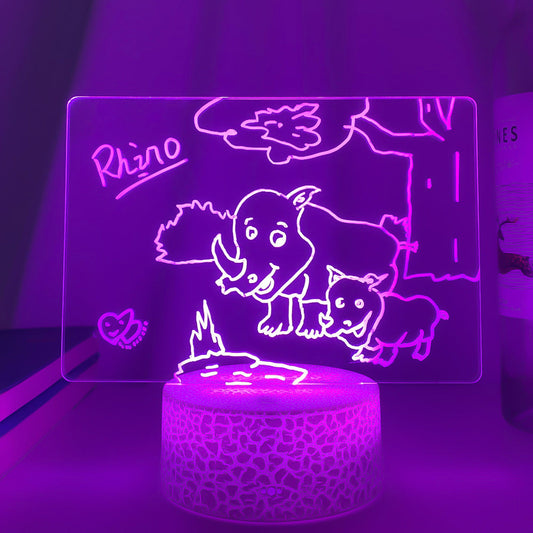 Rewritable Night Light With Display Panel 291-341g