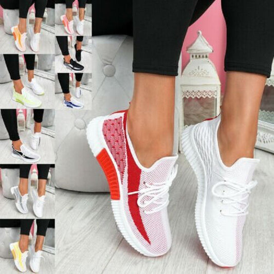 New Shoes Casual Fashion Breathable Running Sneakers Flying Shoes Women's Sports Shoes