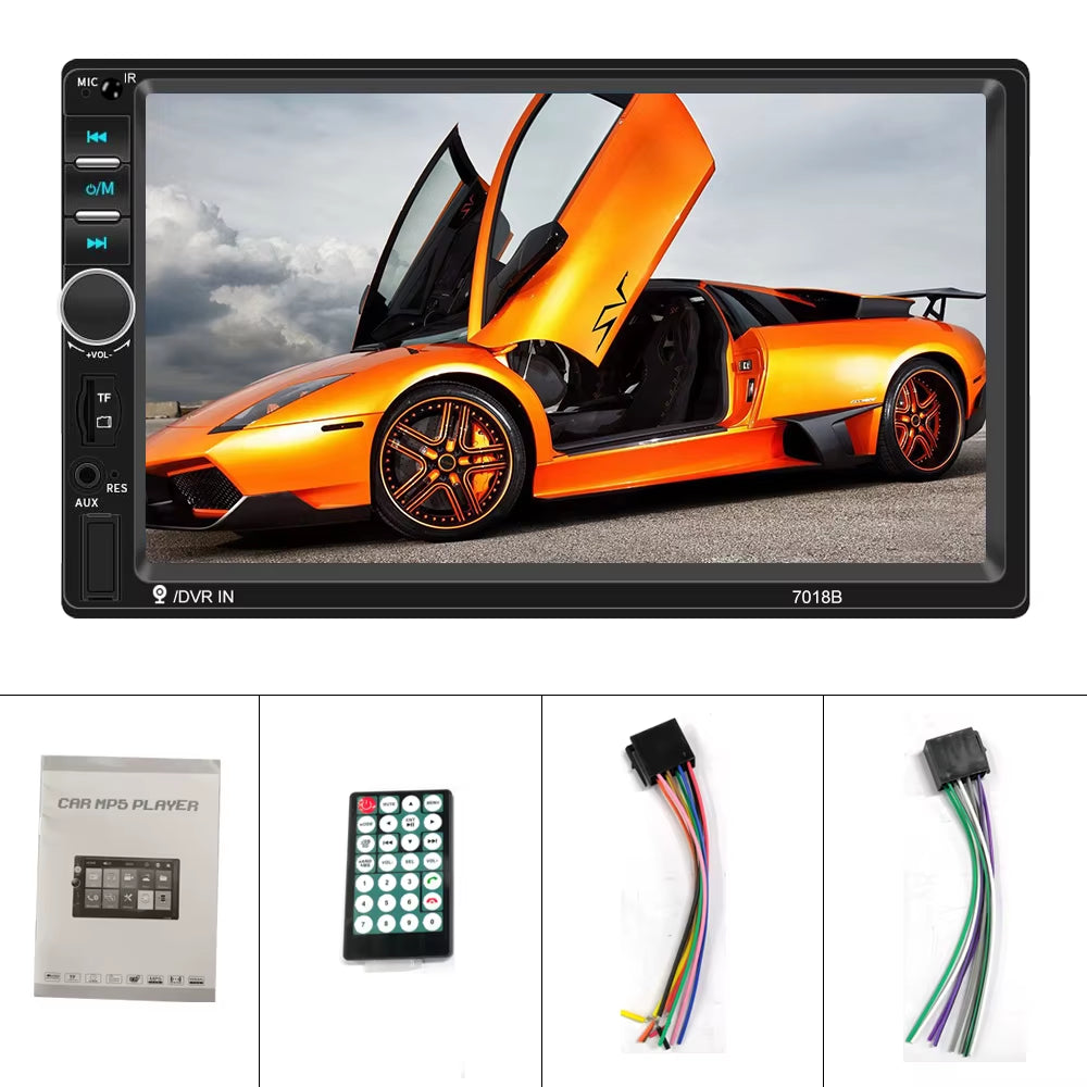 Universal Car Multimedia Player Autoradio 2Din Stereo 7" Touch Screen Video MP5 Player Auto Radio Backup Camera