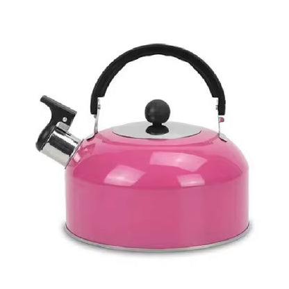 A 3L stainless - steel kettle for gas heating. It features a whistle and a comfortable handle, suitable for cooking and tea.