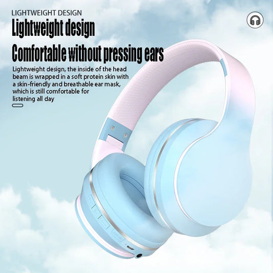 DR56 Headset Wireless Bluetooth Headset Children's Online Game Class Call E-sports Headset New Gradient.