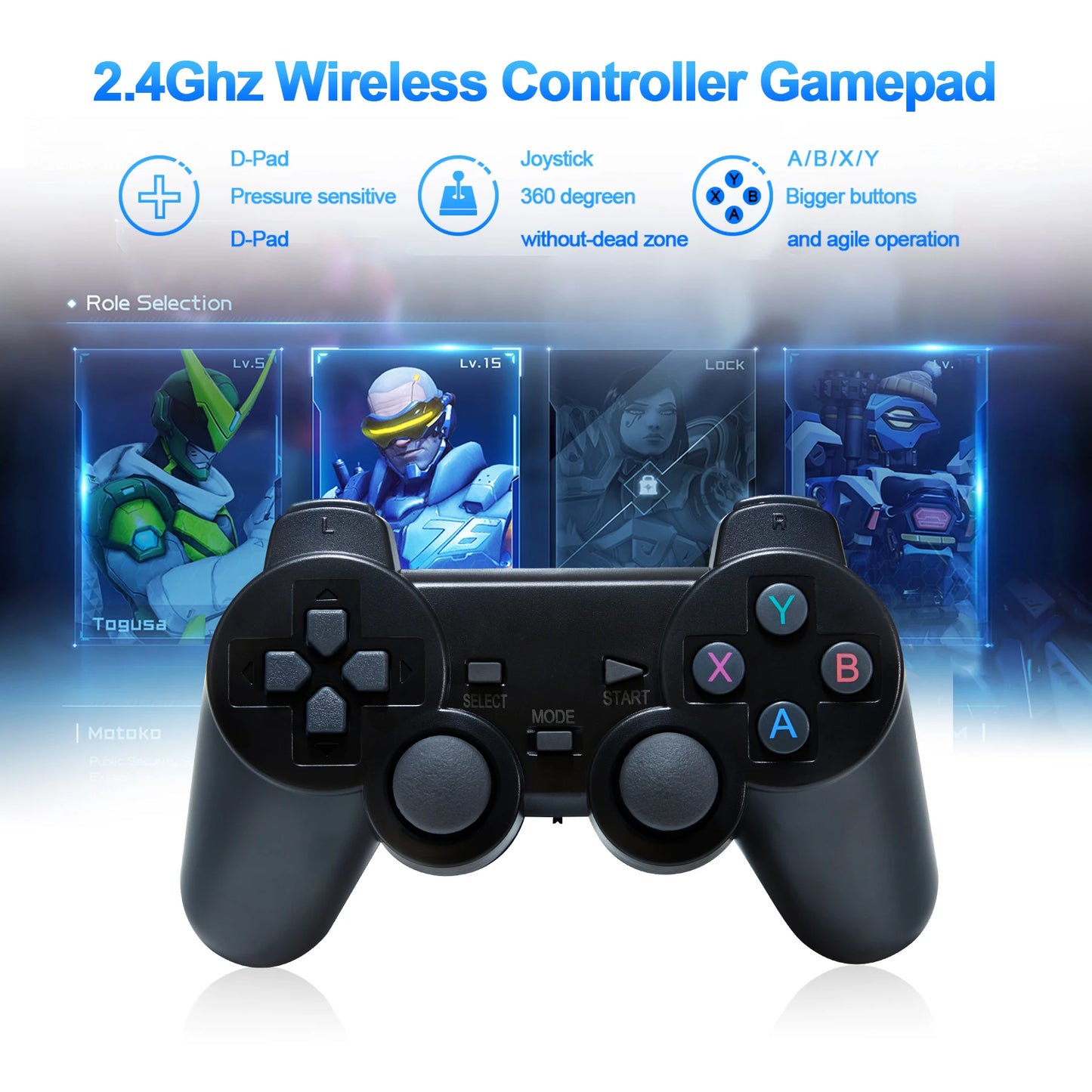 Top Ampown GD10 Retro Game Console 4K 60fps HDMI Output Low Latency TV Game Stick Dual Handle Portable Home Game Console For