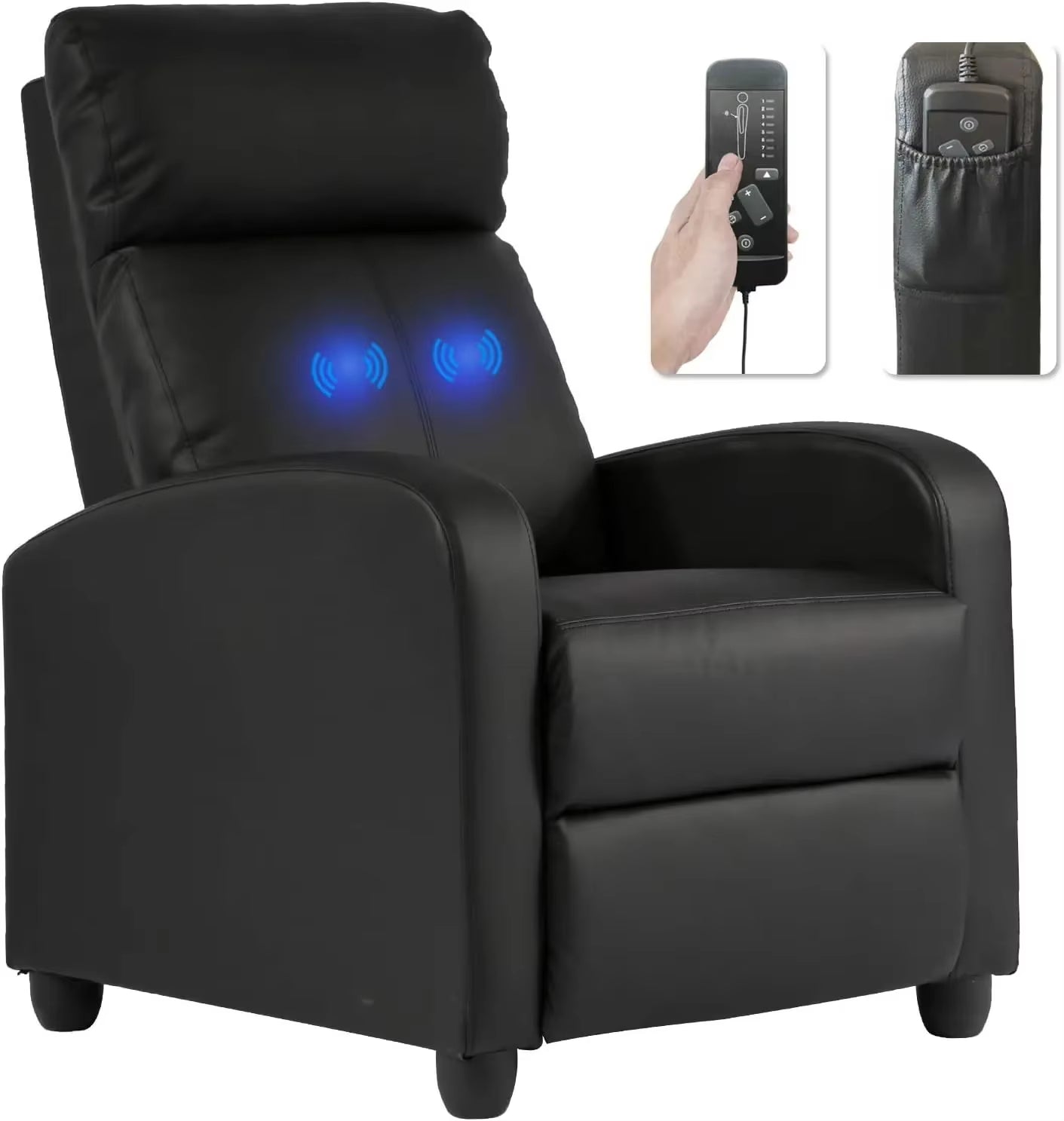 Chair for Living Room Massage Recliner Sofa Reading Chair Winback Single Sofa Home Theater Seating