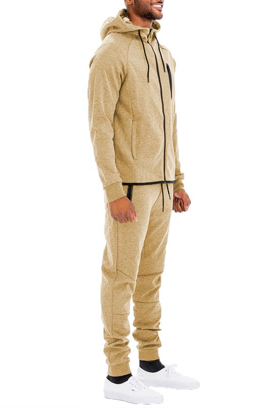 Men's Full Zip Sweat Pant Sweat Set