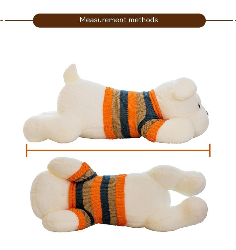 Sweater Sitting Dog Plush Body Pillow