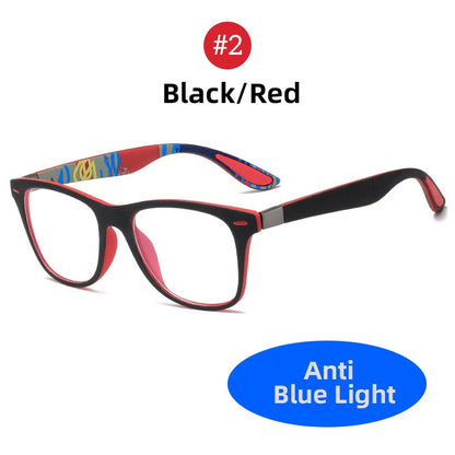 VIVIBEE Classic Blue Light Blocking Glasses Men Square Matte Black Women Anti Ray Lens Unisex Gaming Eyewear New Product