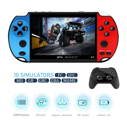 Handheld Game Console 4.3inch  IPS Screen Video Game Player HD Game Console Built-in 10000 Games For GBA GBC NES GBC