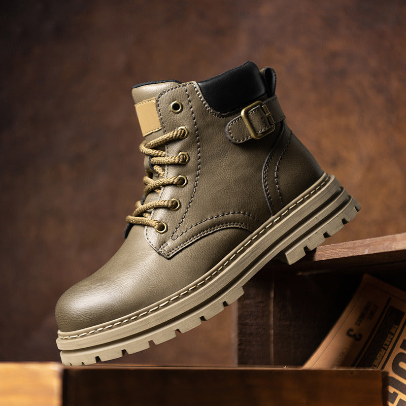 Men's Mr Boots autumn and winter retro high top men's workwear boots