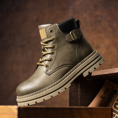 Men's Mr Boots autumn and winter retro high top men's workwear boots