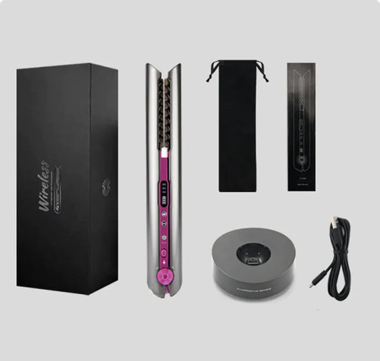 WIRELESS/PORTABLE HAIR CURLER ~ FLAT IRON Portable Wireless USB Hair Curler