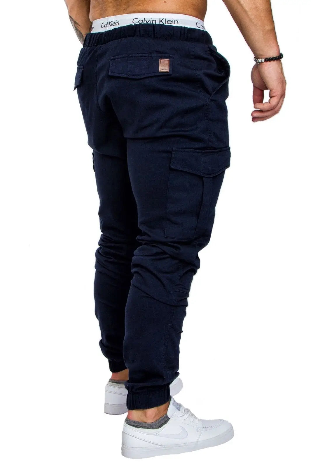 2024 New Male Trousers Mens Joggers Solid Multi-pocket Pants Sweatpants Men Pants Hip Hop Harem Joggers Pants Running men's gym