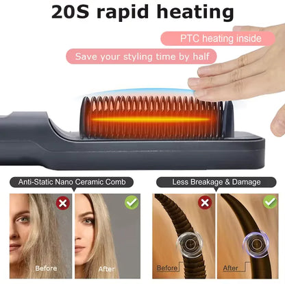 Multifunction Electric Hair Straightening Comb Brush