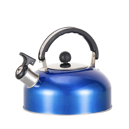 A 3L stainless - steel kettle for gas heating. It features a whistle and a comfortable handle, suitable for cooking and tea.