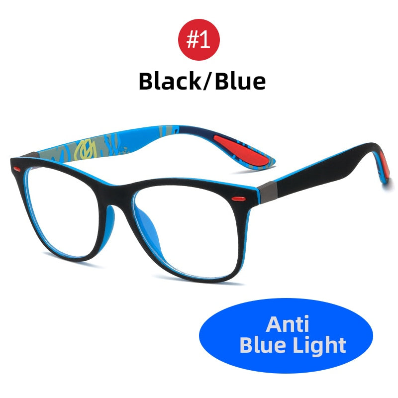 VIVIBEE Classic Blue Light Blocking Glasses Men Square Matte Black Women Anti Ray Lens Unisex Gaming Eyewear New Product