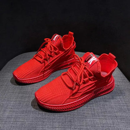 Women Yellow Sneakers Summer Breathable Mesh Women Shoes Casual Fashion Tenis Black Red Women's Vulcanized Shoes