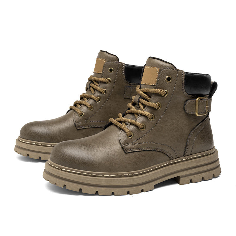 Men's Mr Boots autumn and winter retro high top men's workwear boots