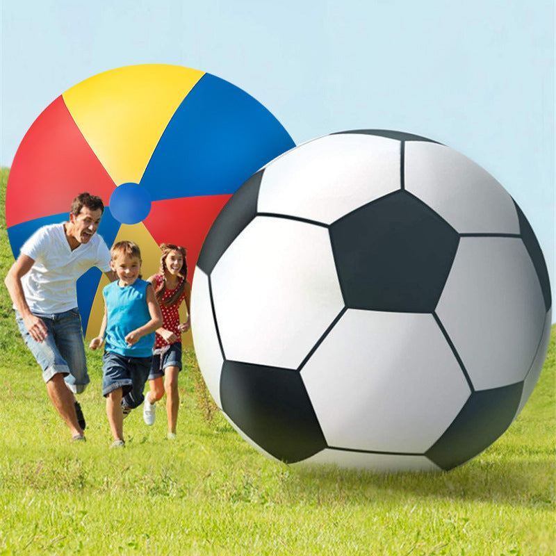 Giant inflatable beach ball outdoor grass ball red, yellow and blue tricolor ball school kindergarten fun sports ball