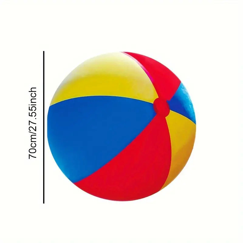 Giant inflatable beach ball outdoor grass ball red, yellow and blue tricolor ball school kindergarten fun sports ball