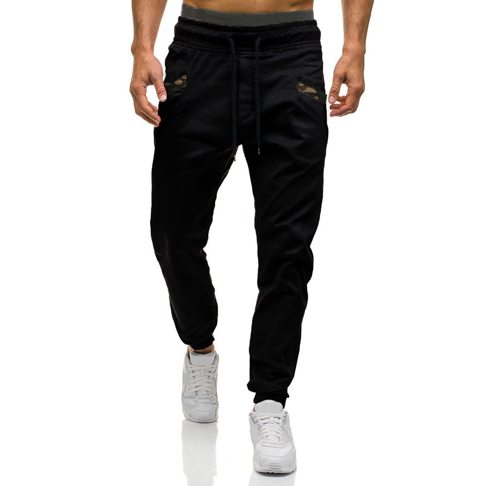 Fashion Men Gyms Pure color Pants Joggers Fitness Casual Long Pants Men Workout Skinny Sweatpants Jogger Tracksuit Trousers