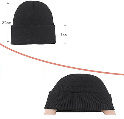 Autumn and winter hat satin lined wool hat double layer thick hat color