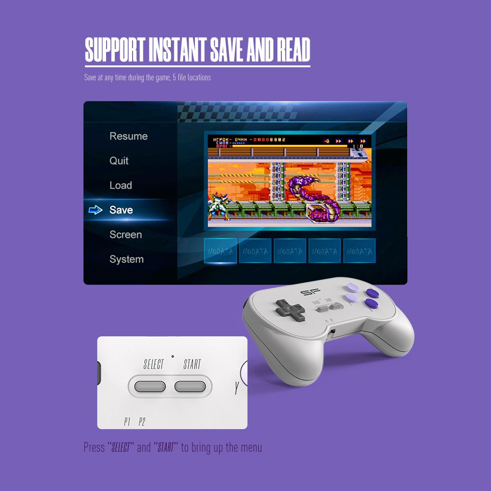 Video Game Console SFC Classic Retro Gaming Console Super SNES Wireless Doubles HD Gaming Console Y2 SF Mini Gaming Console