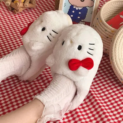 Hello Kitty Plush Slippers