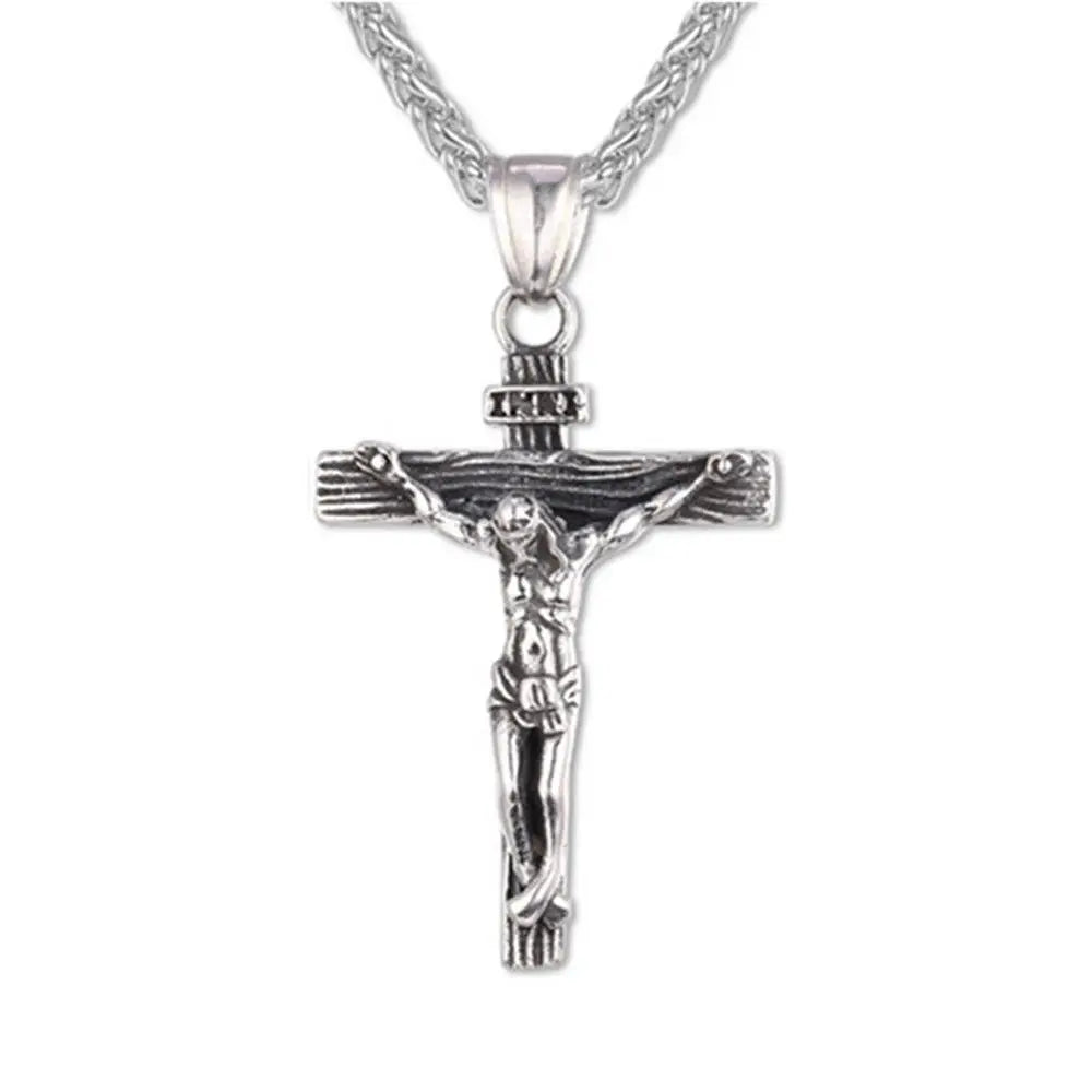 UNISEX Crucifix Jesus Cross Pendant Necklace Jesus Cross Necklace Jewelry Faith Christian Jewelry Gifts