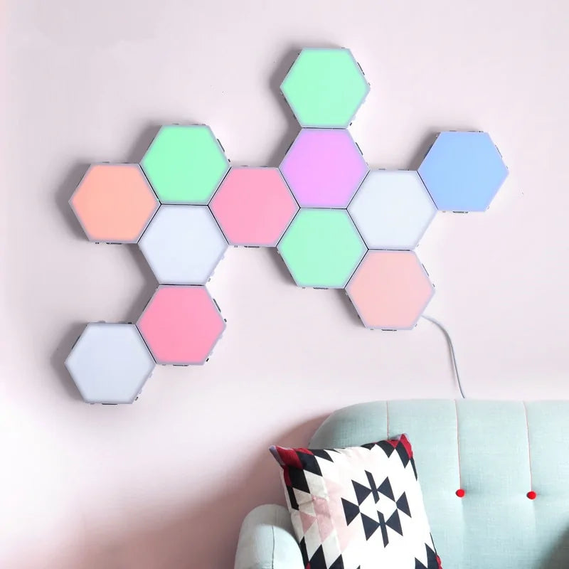 Hexagon Touch Sensor LED Night Lights