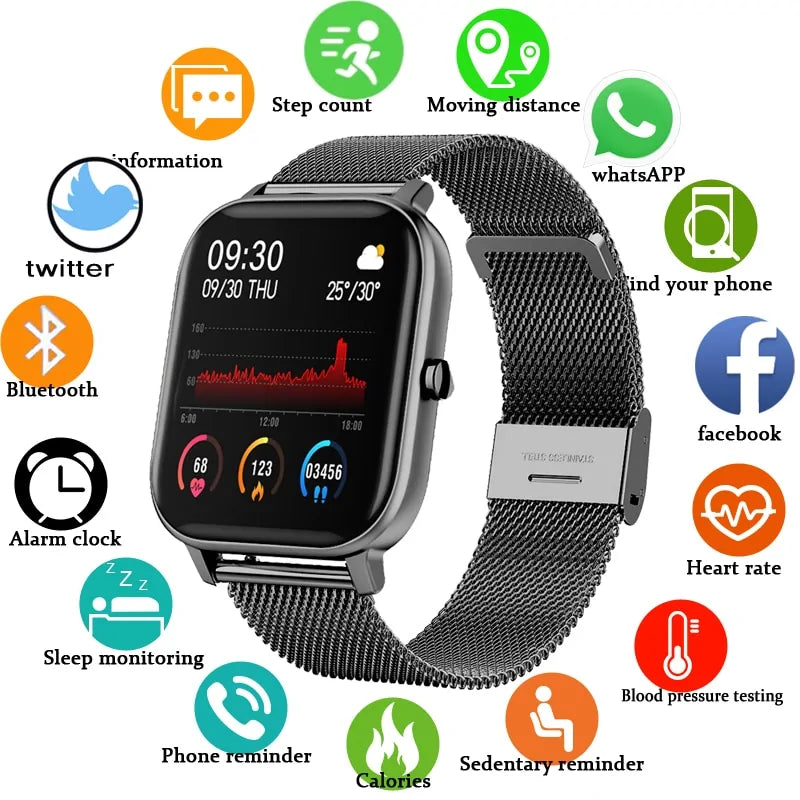 Smart Watch New P8 Color Screen Smartwatch