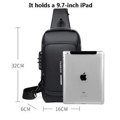 USB Shoulder Bag -Anti Theft Bag- BackPack Bag