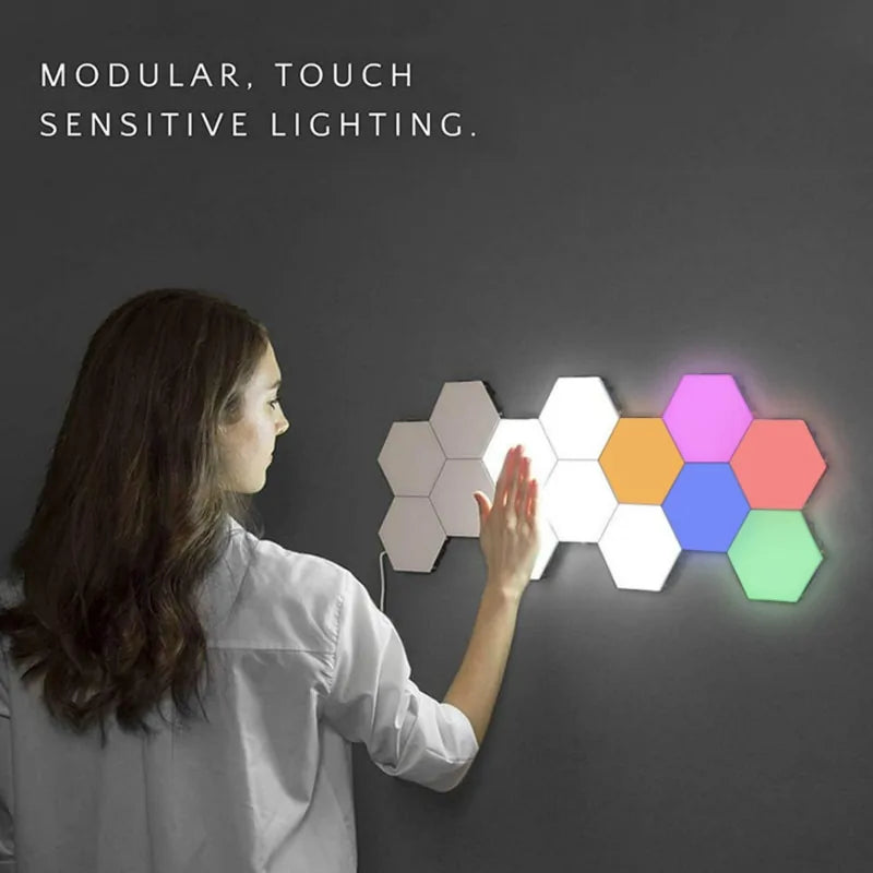 Hexagon Touch Sensor LED Night Lights