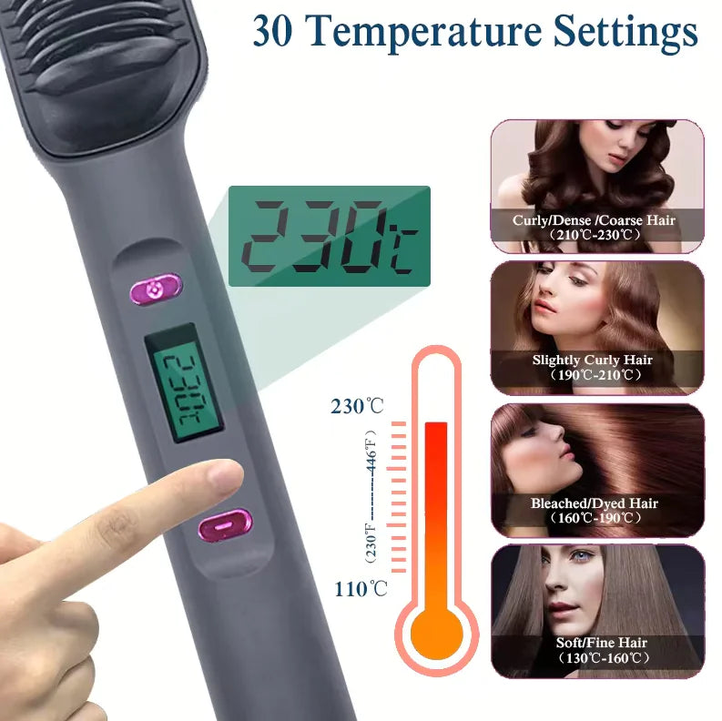 Multifunction Electric Hair Straightening Comb Brush