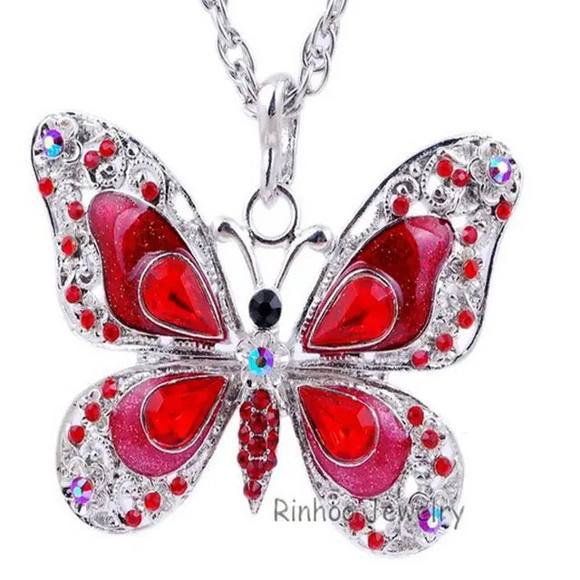 Colorful Butterfly Necklace