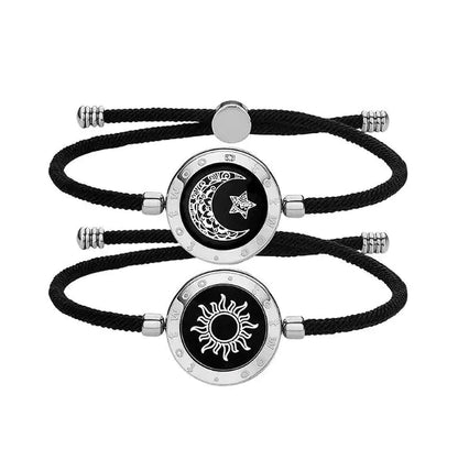 AWESOME NEW BRACELETS!  Smart Sensing Couple Bracelet - Handsfree Bluetooth Bracelet Connects to Phone Sun-Moon