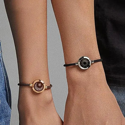 AWESOME NEW BRACELETS!  Smart Sensing Couple Bracelet - Handsfree Bluetooth Bracelet Connects to Phone Sun-Moon