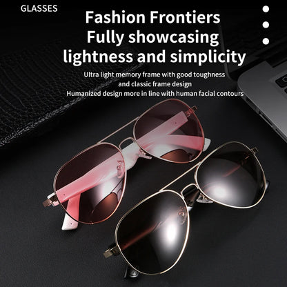 Fashion Stylish Bluetooth Intelligent Polarized Smart glasses anti-UV380 UV400 ultraviolet rays Hands-free Call support fast charging