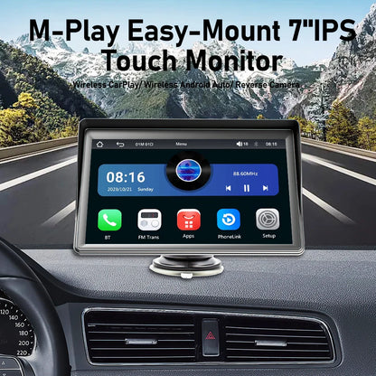 Universal 2din 7inch Wireless Carplay Android Auto Car Radio Multimedia Video Stereo Bluetooth GPS autoradio For Benz BMW VW KIA