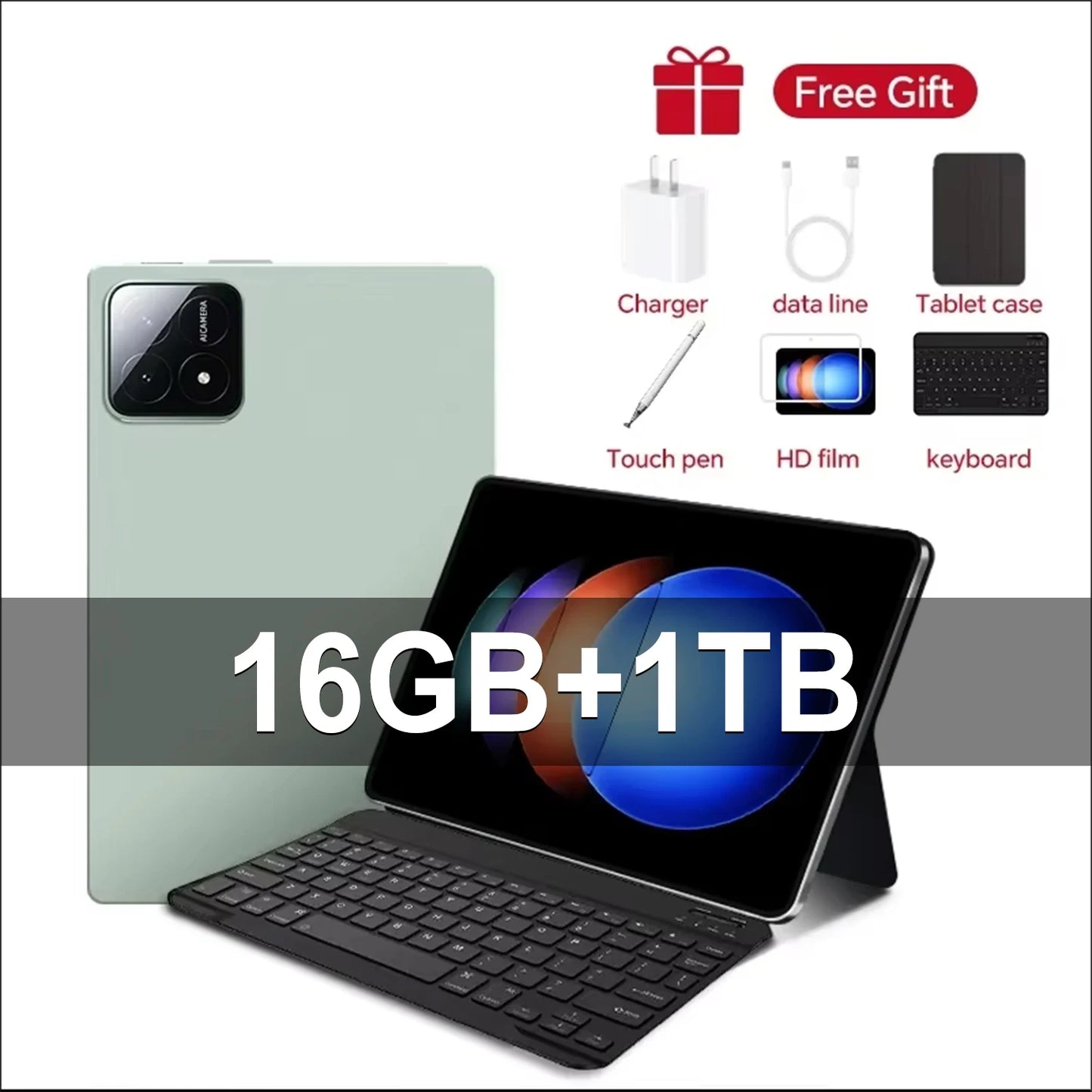 Original Xi Pad 6S Pro Tablet Android14 Snapdragon888 11Inch HD 16GB+1TB 12000mAh 5G Dual SIM Bluetooth WiFi GPS Tables