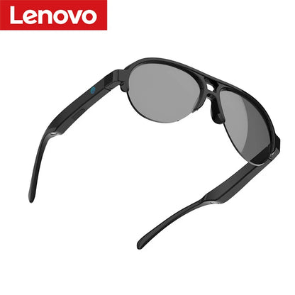 Lenovo Smart Glasses Polarized Sunglasses with Bluetooth Speaker Wireless 5.3 Athletic Outdoor UV Protection Voice Control Unisex