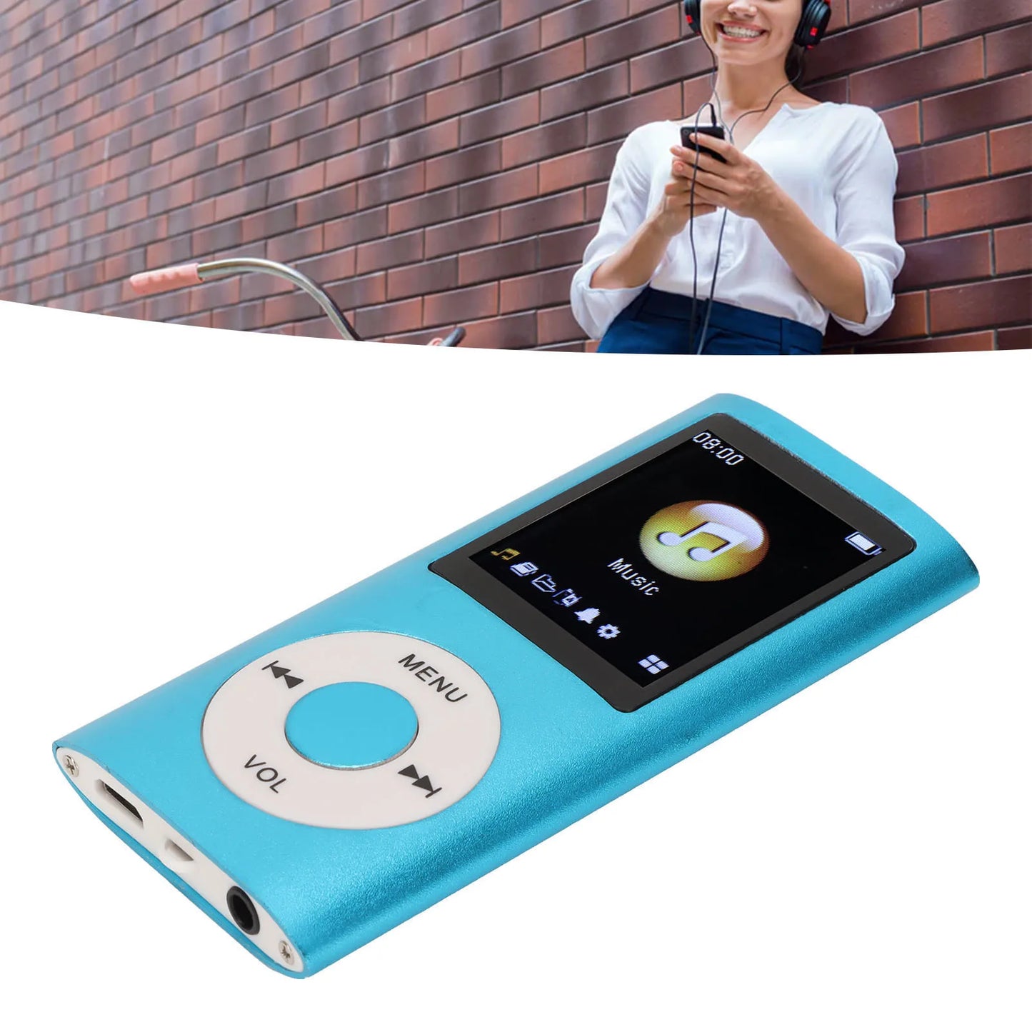 MP3 Player Stylish Multifunctional Lossless Sound Slim 1.8 Inch LCD Screen Portable MP3 Music Player MP3 Player  MP3 Player