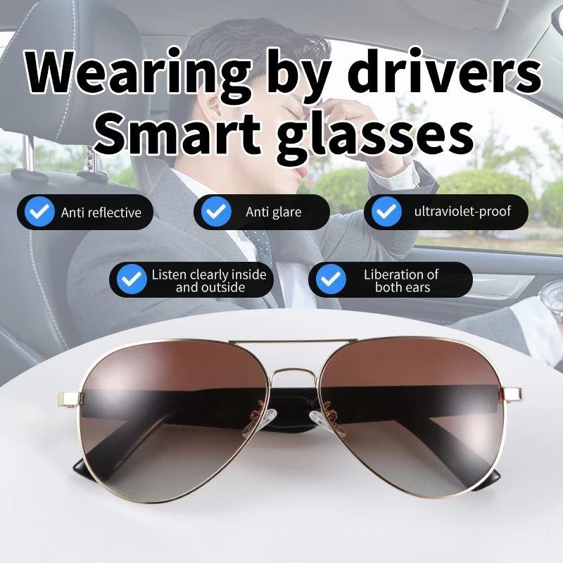 NEW MZ01 Bluetooth glasses, smart glasses, listen to songs, talk sunglasses, anti-UV380 ultraviolet rays, support fast charging